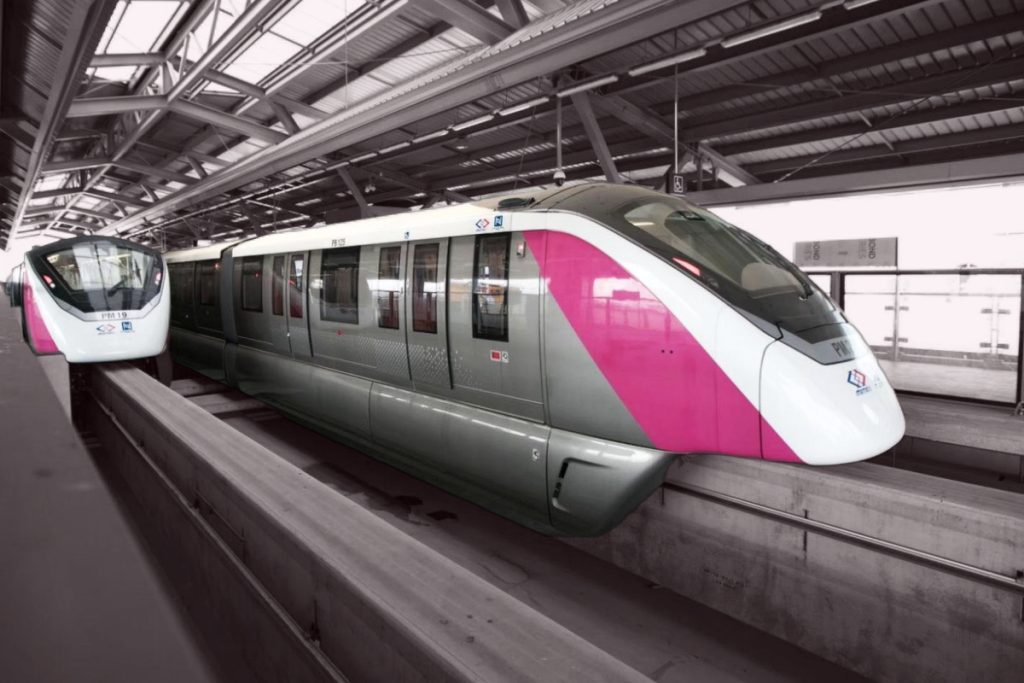 รถไฟฟ้าสายสีชมพู-ขบวนรถไฟฟ้า