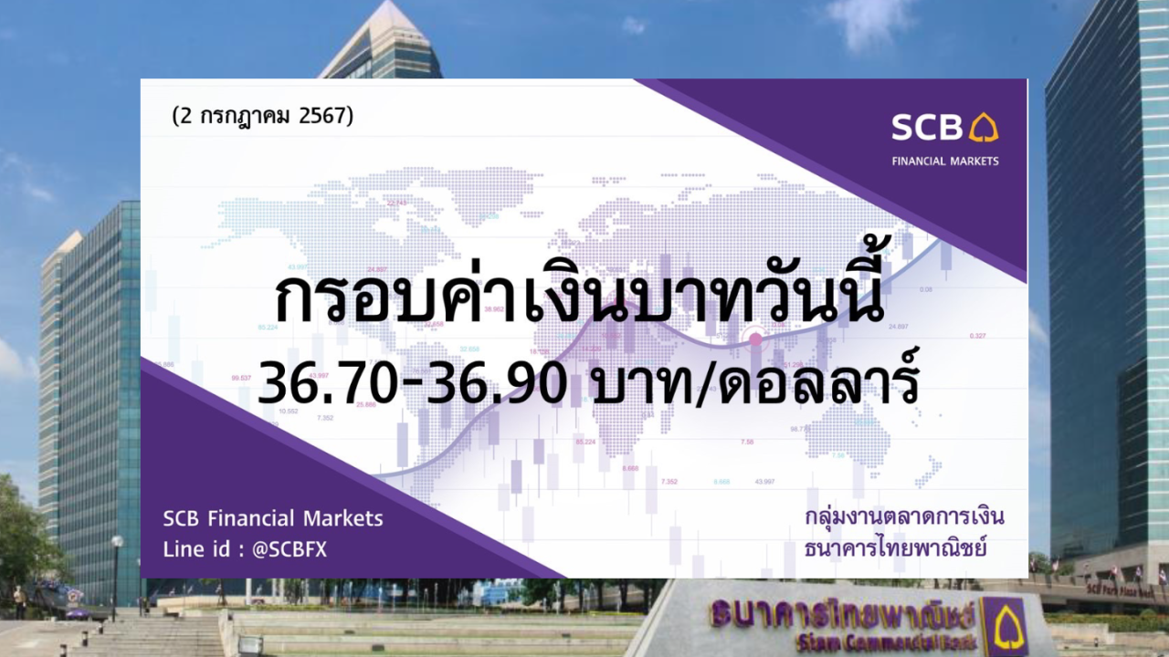 ธนาคารไทยพาณิชย์ ค่าเงินบาทประจำวันที่ 2 ก.ค. 2567