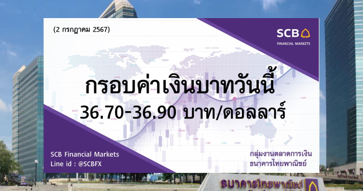 ธนาคารไทยพาณิชย์ ค่าเงินบาทประจำวันที่ 2 ก.ค. 2567