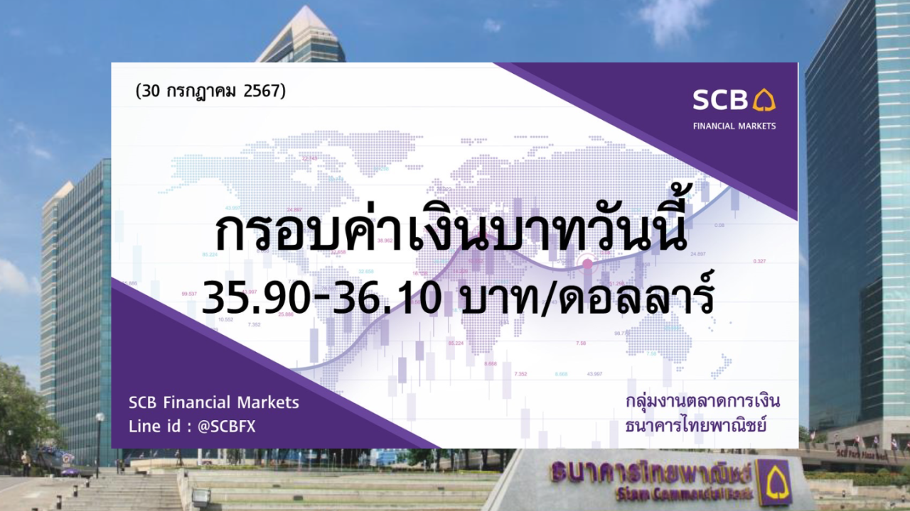 ธนาคารไทยพาณิชย์ ค่าเงินบาทประจำวันที่ 30 ก.ค. 2567