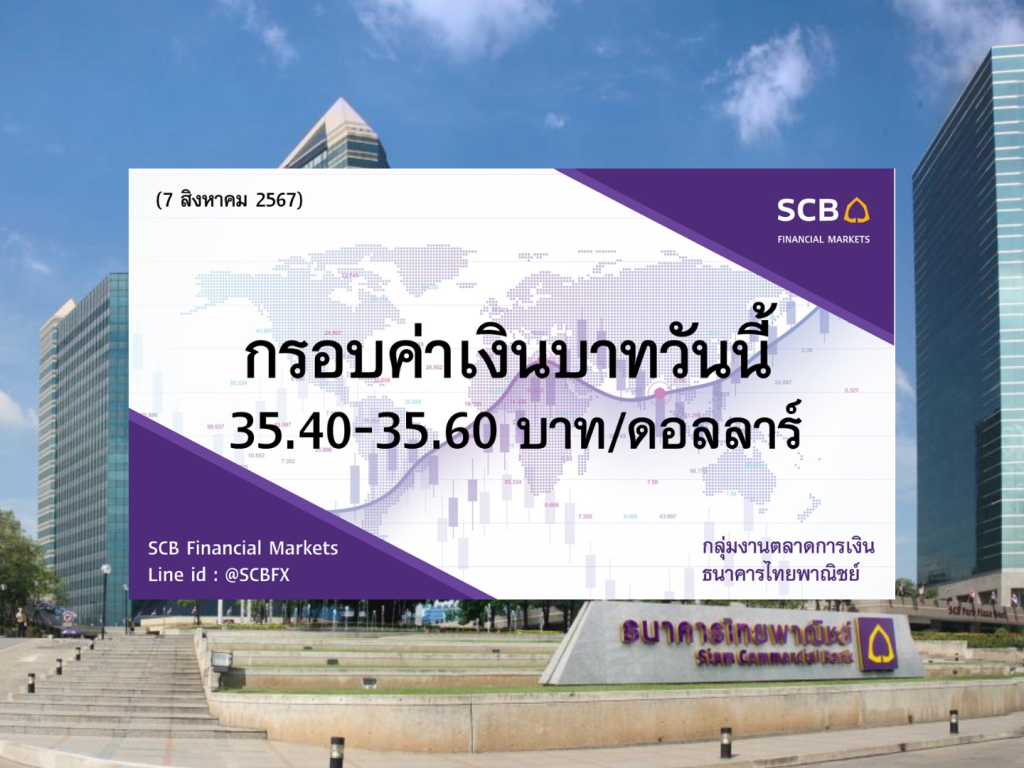 ธนาคารไทยพาณิชย์ ค่าเงินบาทประจำวันที่ 7 ส.ค. 2567