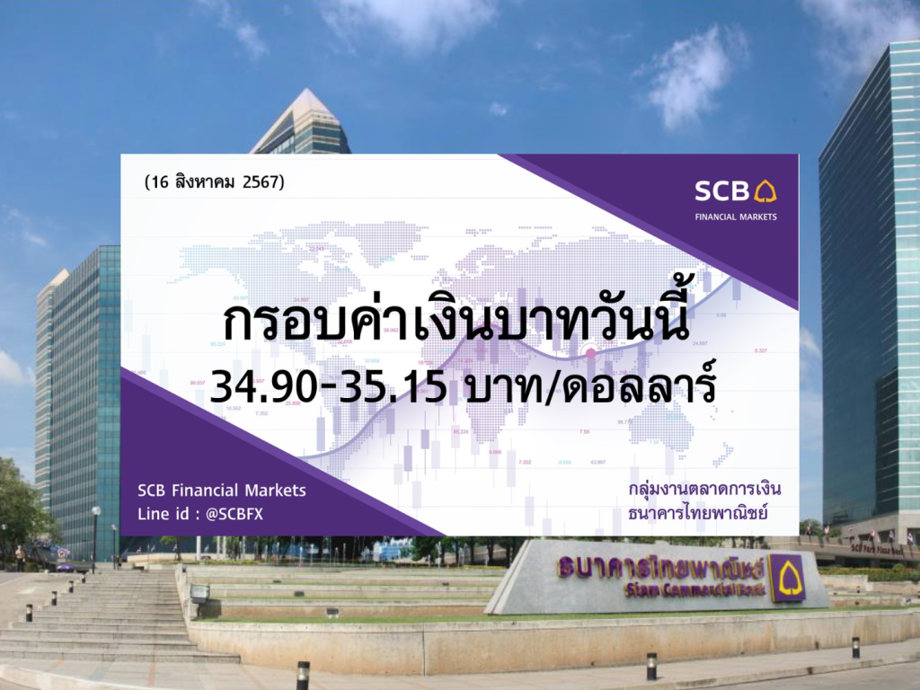 ธนาคารไทยพาณิชย์ ค่าเงินบาทประจำวันที่ 16 ส.ค. 2567