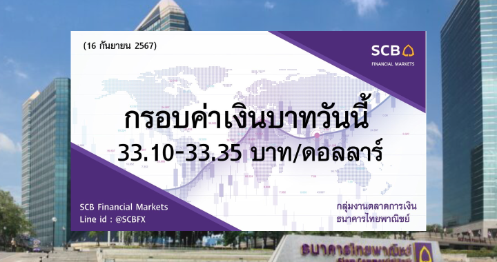 ธนาคารไทยพาณิชย์ ค่าเงินบาทประจำวันที่ 16 ก.ย. 2567