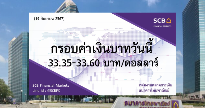 ธนาคารไทยพาณิชย์ ค่าเงินบาทประจำวันที่ 19 ก.ย. 2567