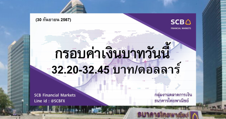 ธนาคารไทยพาณิชย์ ค่าเงินบาทประจำวันที่ 30 ก.ย. 2567