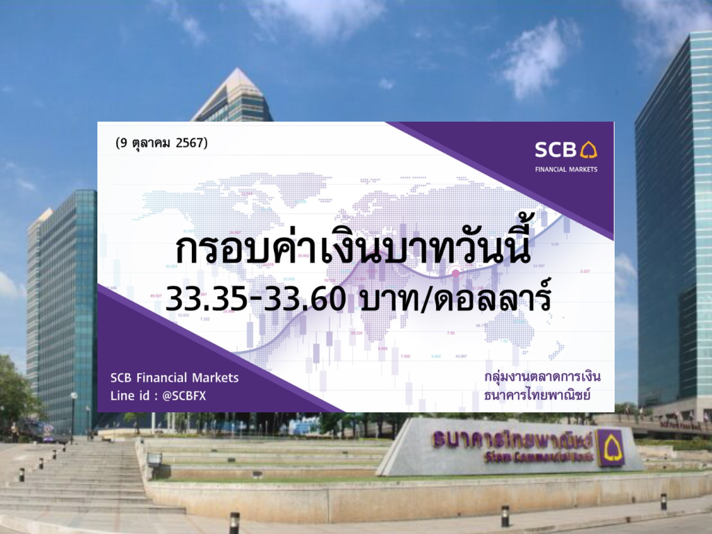 ธนาคารไทยพาณิชย์ ค่าเงินบาทประจำวันที่ 9 ต.ค. 2567