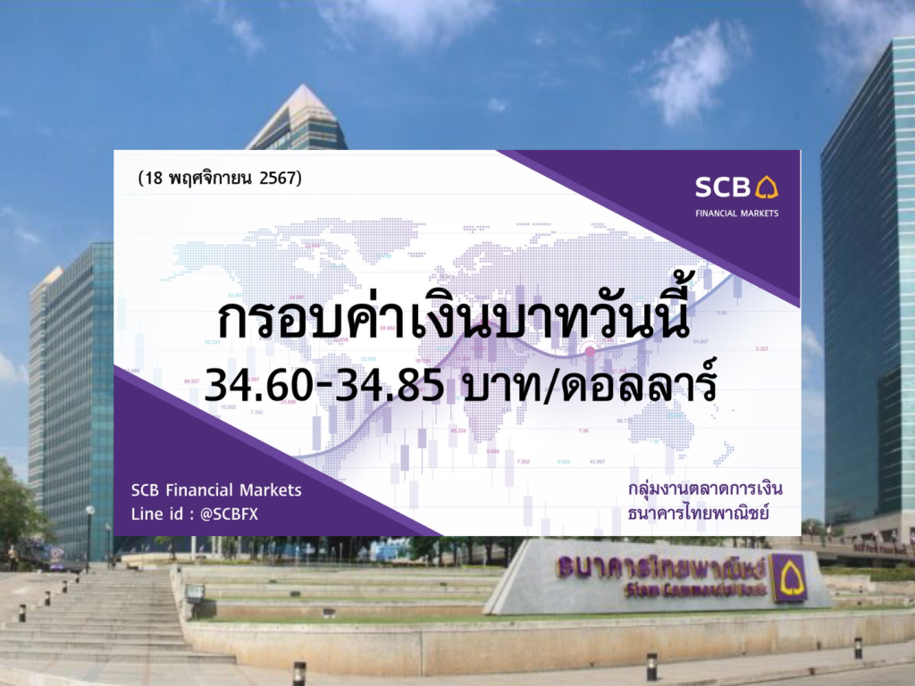 ธนาคารไทยพาณิชย์ ค่าเงินบาทประจำวันที่ 18 พ.ย. 2567