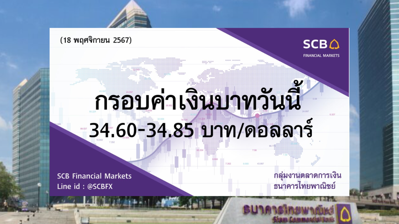 ธนาคารไทยพาณิชย์ ค่าเงินบาทประจำวันที่ 18 พ.ย. 2567