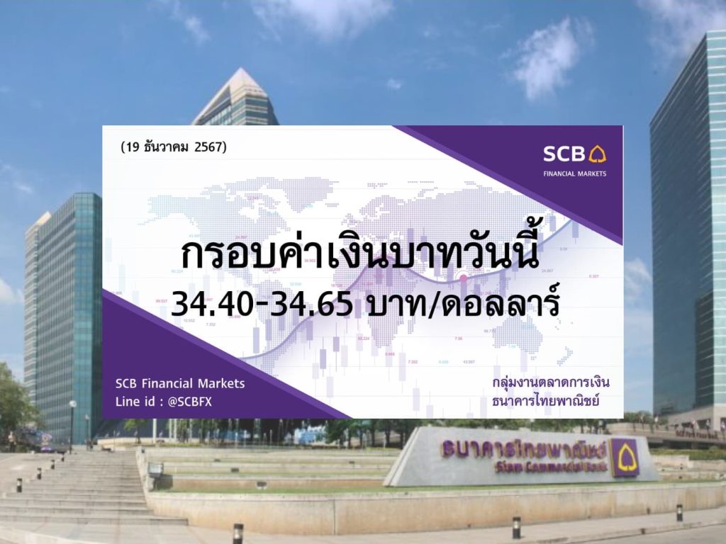 ธนาคารไทยพาณิชย์ ค่าเงินบาทประจำวันที่ 19 ธ.ค. 2567