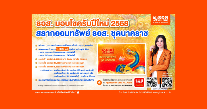 มอบของขวัญล้ำค่าให้กับคนที่คุณรักด้วย “สลากออมทรัพย์ ธอส. ชุดนาคราช”