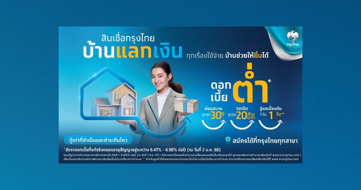 กรุงไทย เปิดตัว “เบลล่า ราณี” พรีเซนเตอร์ “สินเชื่อกรุงไทยบ้านแลกเงิน”