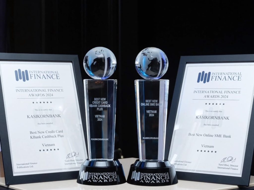 KBank wins two major international awards.