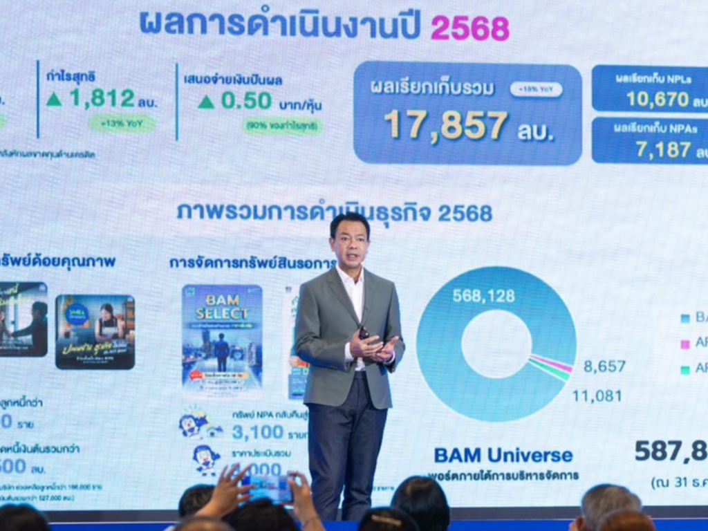 BAM เปิดเกมรุกปี 69 ชูกลยุทธ์ “3 ฟันเฟือง” ดันผลเรียกเก็บแตะ 17,900 ล้านบาท 